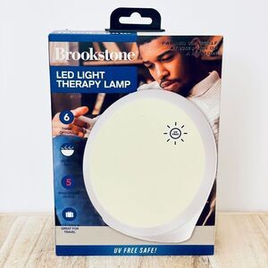 NWT Brookstone LED Light SAD Therapy UV Safe Timer 5 Brightness Levels 10000 LUX